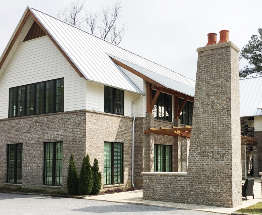 Exterior brick home